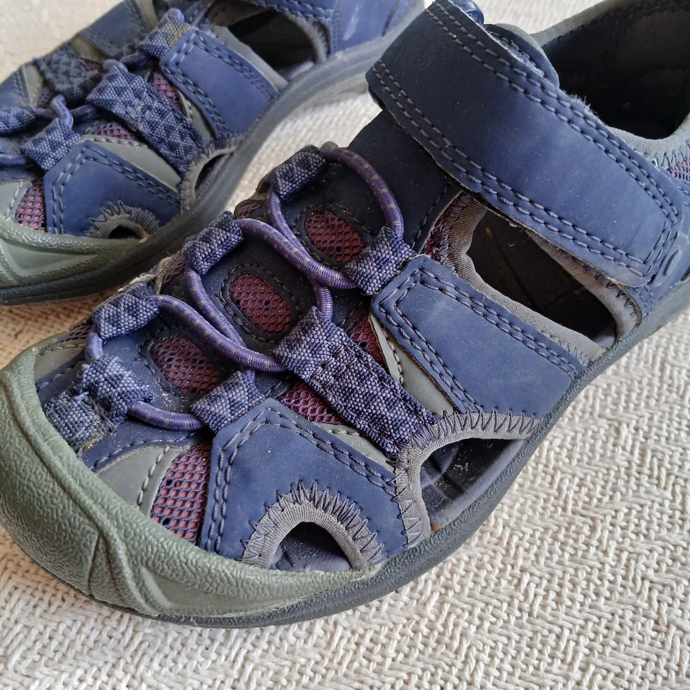 l.l bean ♡ blue sandals water kids toddlers 11 summer beach trail hike camping
